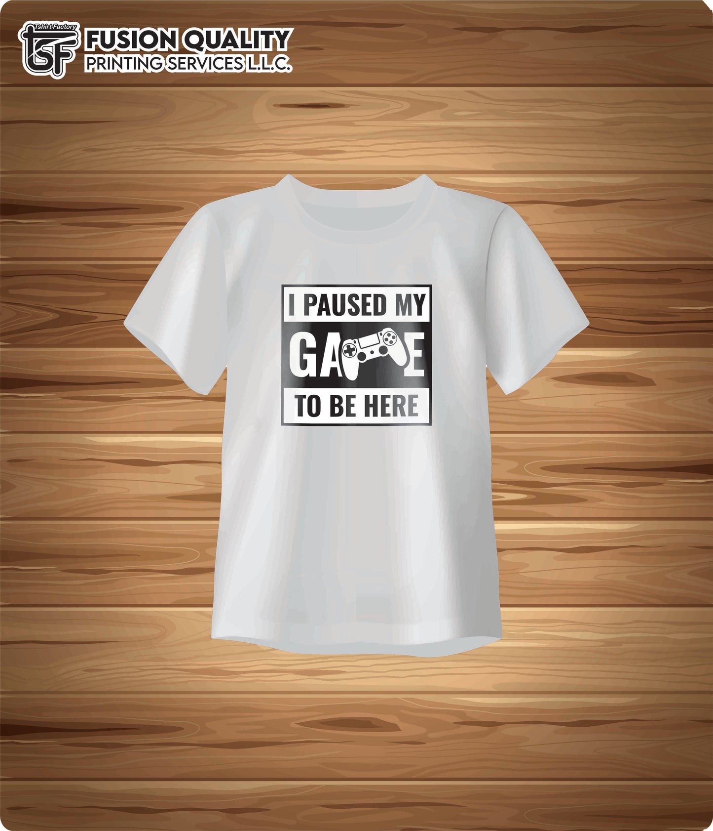 I PAUSED MY GAME TO BE HERE Premium Tshirt Design