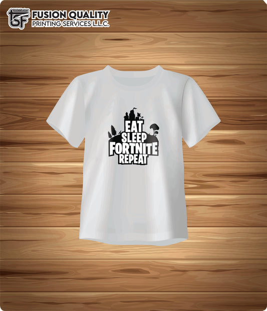 EAT SLEEP FORNITE REPEAT Premium Tshirt Design