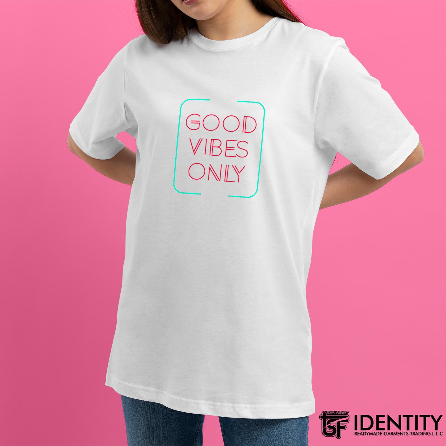 Good Vibes Premium Ladies Tshirt Design