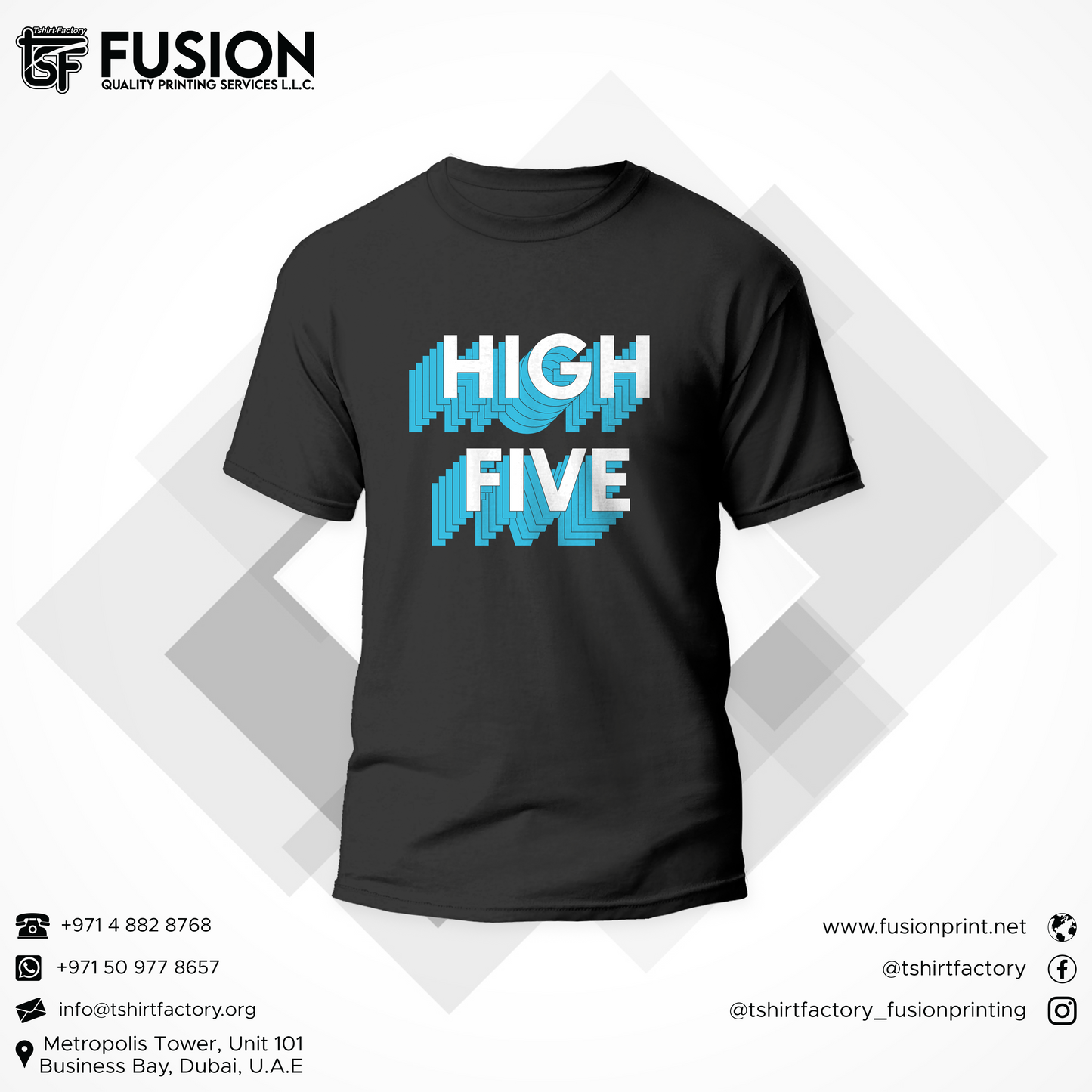 HIGH FIVE Premium Tshirt Design