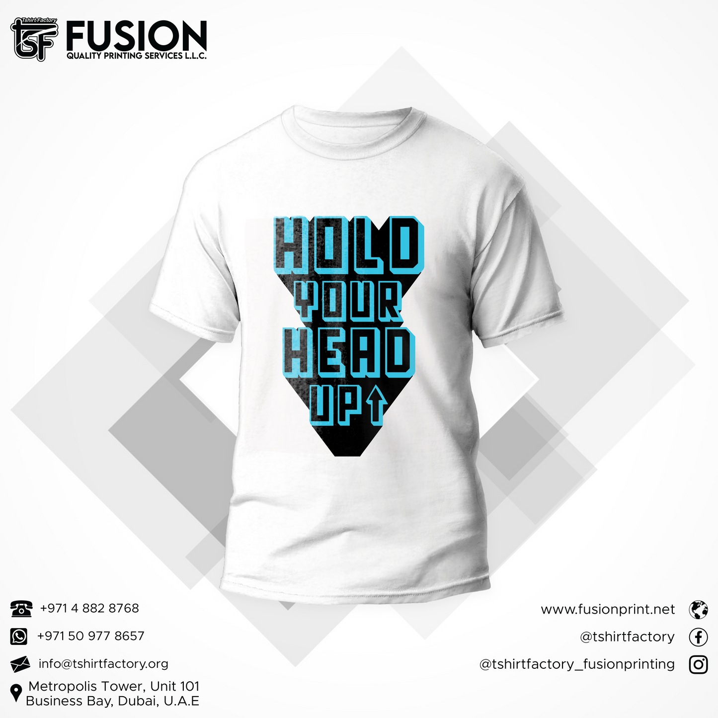 Hold Your Head up Premium Tshirt Design