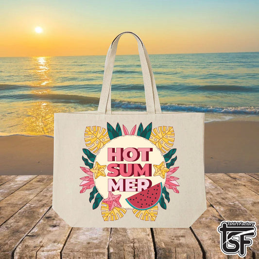 Hot Summer Tote Bag Design