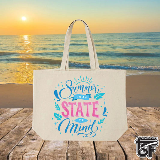 Summer State of Mind Tote Bag Design