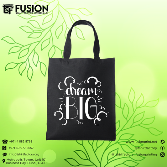 Dream Big Canvas Tote Bag Design